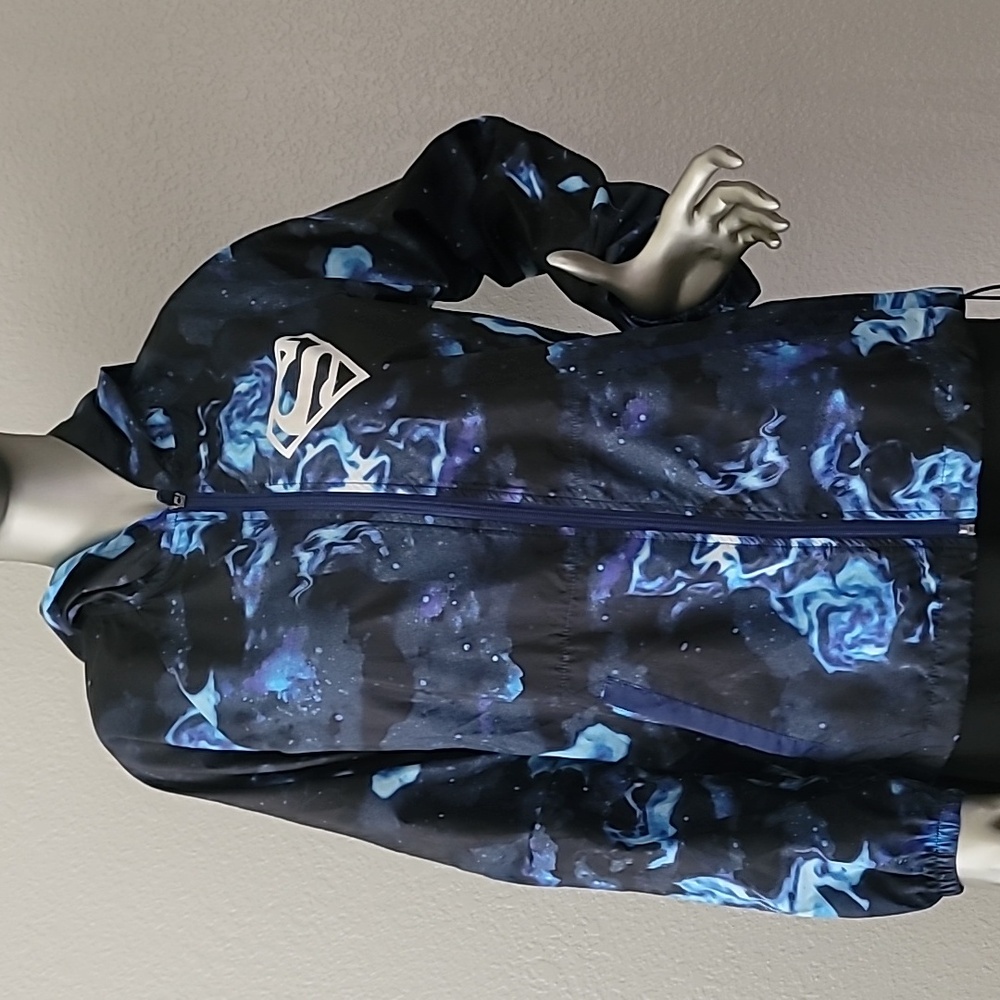 Superman Her Universe Lightweight Hooded Windbreaker - Picture 1 of 11